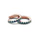 3 - Nico 0.28 ctw Blue Diamond Small Huggie Earrings 
