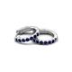 3 - Nico 0.29 ctw Blue Sapphire Small Huggie Earrings 