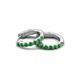 3 - Nico 0.29 ctw Green Garnet Small Huggie Earrings 