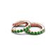 3 - Nico 0.29 ctw Green Garnet Small Huggie Earrings 