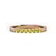 3 - Fiala 2.40 mm Yellow Sapphire 7 Stone Wedding Band 