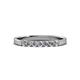 3 - Fiala 2.40 mm Diamond 7 Stone Wedding Band 