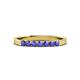 3 - Fiala 2.40 mm Tanzanite 7 Stone Wedding Band 