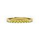 3 - Fiala 2.40 mm Yellow Sapphire 7 Stone Wedding Band 