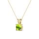 2 - Jassiel 6.50 mm Round Peridot Double Bail Solitaire Pendant Necklace 