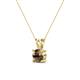 2 - Jassiel 6.50 mm Round Smoky Quartz Double Bail Solitaire Pendant Necklace 