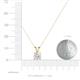 3 - Jassiel 6.00 mm Round White Sapphire Double Bail Solitaire Pendant Necklace 