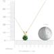 3 - Jassiel 6.50 mm Lab Round Created Alexandrite Double Bail Solitaire Pendant Necklace 