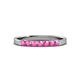 3 - Fiala 2.40 mm Pink Sapphire 7 Stone Wedding Band 