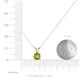 3 - Jassiel 5.80 mm Round Peridot Double Bail Solitaire Pendant Necklace 