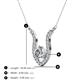 3 - Lyra 6.00 mm Round Forever Brilliant Moissanite and Diamond Accent Pendant Necklace 