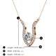 3 - Lyra 6.00 mm Round Diamond Pendant Necklace 