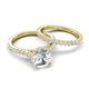 5 - Kalina 2.22 ctw IGI Certified Lab Grown Diamond (7.00 mm) Bridal Set Ring  