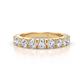 1 - Malaine 0.90 ctw Natural Diamonds (3.00 mm) 9 Stone Wedding Band 