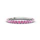 1 - Kalina 0.28 ctw Pink Sapphire 18 Stone Wedding Band 