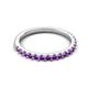 5 - Kalina 0.23 ctw Amethyst 18 Stone Wedding Band 