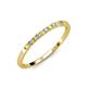 2 - Clara 2.00 mm Yellow Sapphire and Diamond 10 Stone Wedding Band 