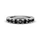 1 - Malaine 0.99 ctw Black Diamond (3.00 mm) 9 Stone Wedding Band 