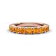 1 - Malaine 0.72 ctw Citrine (3.00 mm) 9 Stone Wedding Band 