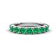 1 - Malaine 0.90 ctw Emerald (3.00 mm) 9 Stone Wedding Band 