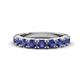 1 - Malaine 0.72 ctw Iolite (3.00 mm) 9 Stone Wedding Band 