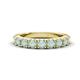 1 - Malaine 0.54 ctw Opal (3.00 mm) 9 Stone Wedding Band 