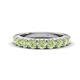 1 - Malaine 1.04 ctw Peridot (3.00 mm) 9 Stone Wedding Band 