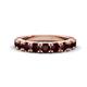 1 - Malaine 1.04 ctw Red Garnet (3.00 mm) 9 Stone Wedding Band 