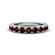 1 - Malaine 1.04 ctw Red Garnet (3.00 mm) 9 Stone Wedding Band 