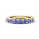 1 - Malaine 0.81 ctw Tanzanite (3.00 mm) 9 Stone Wedding Band 