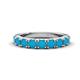 1 - Malaine 0.63 ctw Turquoise (3.00 mm) 9 Stone Wedding Band 