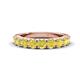 1 - Malaine 0.90 ctw Yellow Diamond (3.00 mm) 9 Stone Wedding Band 