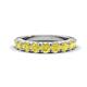 1 - Malaine 0.90 ctw Yellow Diamond (3.00 mm) 9 Stone Wedding Band 