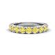 1 - Malaine 0.95 ctw Yellow Sapphire (3.00 mm) 9 Stone Wedding Band 