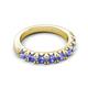5 - Malaine 0.81 ctw Tanzanite (3.00 mm) 9 Stone Wedding Band 