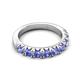 5 - Malaine 0.81 ctw Tanzanite (3.00 mm) 9 Stone Wedding Band 
