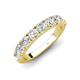 4 - Malaine 0.90 ctw Natural Diamonds (3.00 mm) 9 Stone Wedding Band 