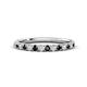 1 - Kalina 0.28 ctw Black Diamond and Natural Diamonds 18 Stone Wedding Band 