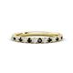 1 - Kalina 0.28 ctw Black Diamond and Natural Diamonds 18 Stone Wedding Band 
