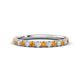 1 - Kalina 0.25 ctw Citrine and Natural Diamonds 18 Stone Wedding Band 