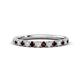 1 - Kalina 0.28 ctw Red Garnet and Natural Diamonds 18 Stone Wedding Band 