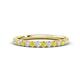 1 - Kalina 0.32 ctw Yellow Diamond and Natural Diamonds 18 Stone Wedding Band 