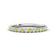 1 - Kalina 0.32 ctw Yellow Diamond and Natural Diamonds 18 Stone Wedding Band 