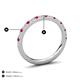 3 - Kalina 0.28 ctw Ruby and Natural Diamonds 18 Stone Wedding Band 