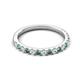 5 - Kalina 0.28 ctw Created Alexandrite and Natural Diamonds 18 Stone Wedding Band 