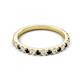 5 - Kalina 0.28 ctw Black Diamond and Natural Diamonds 18 Stone Wedding Band 