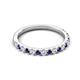 5 - Kalina 0.27 ctw Blue Sapphire and Natural Diamonds 18 Stone Wedding Band 