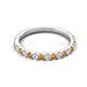 5 - Kalina 0.25 ctw Citrine and Natural Diamonds 18 Stone Wedding Band 