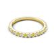 5 - Kalina 0.32 ctw Yellow Diamond and Natural Diamonds 18 Stone Wedding Band 