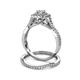 5 - Maisie  Prima 0.62 ctw Natural Diamond (3.80 mm) Halo Bridal Set Ring 
